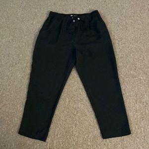 Black Drawstring Dress Pants